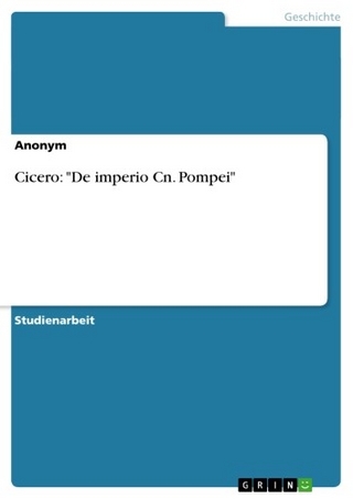 Cicero: 'De imperio Cn. Pompei' - Anonym
