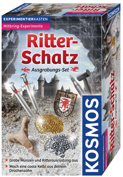 Ausgrabung Ritter-Schatz (Experimentierkasten)