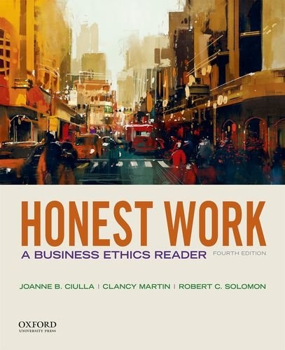 Honest Work -  Ciulla,  Martin,  Solomon