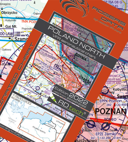 Poland North ICAO VFR Luftfahrtkarte 500k