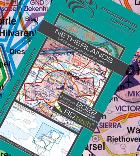 Netherlands ICAO VFR Luftfahrtkarte 500k