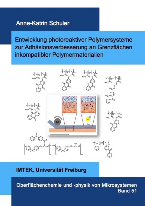 Entwicklung photoreaktiver Polymersysteme zur Adhäsionsverbesserung an Grenzflächen inkompatibler Polymermaterialien - Anne-Katrin Schuler