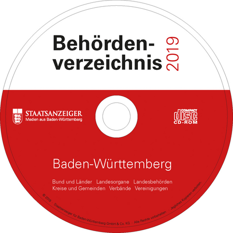 Behördenverzeichnis Baden-Württemberg 2019