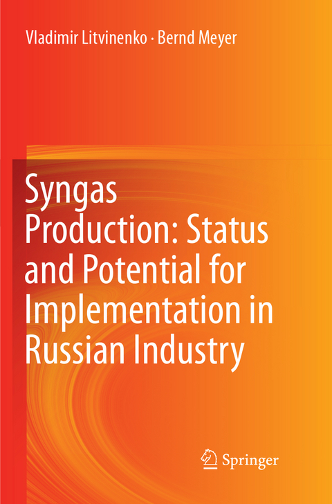 Syngas Production: Status and Potential for Implementation in Russian Industry - Vladimir Litvinenko, Bernd Meyer