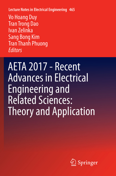 AETA 2017 - Recent Advances in Electrical Engineering and Related Sciences: Theory and Application - 