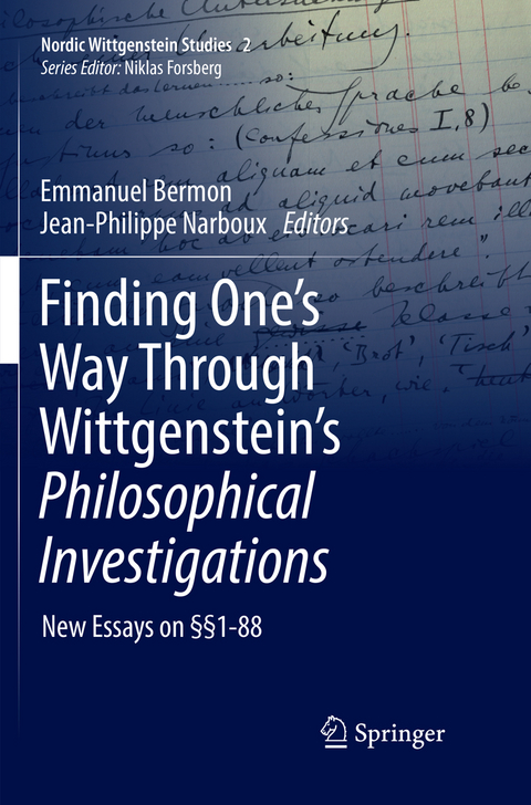 Finding One’s Way Through Wittgenstein’s Philosophical Investigations - 