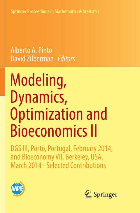 Modeling, Dynamics, Optimization and Bioeconomics II - 