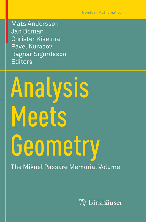 Analysis Meets Geometry - 