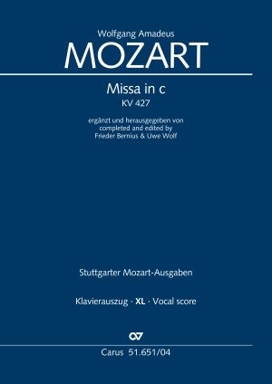 Missa in c (Klavierauszug XL) - Wolfgang Amadeus Mozart