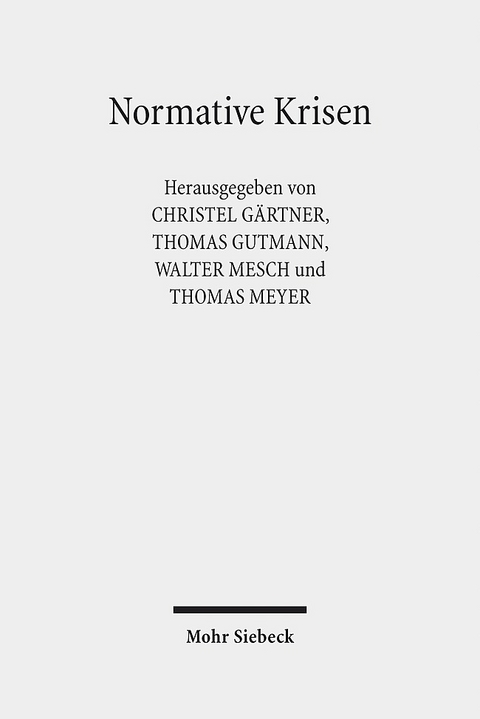 Normative Krisen - 