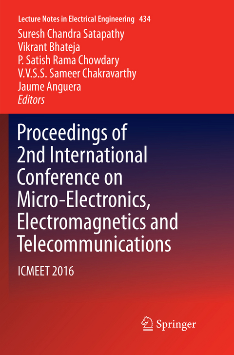 Proceedings of 2nd International Conference on Micro-Electronics, Electromagnetics and Telecommunications - 