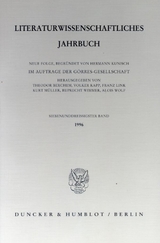 Literaturwissenschaftliches Jahrbuch. - 