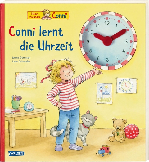 Conni-Pappbilderbuch: Conni lernt die Uhrzeit - Liane Schneider