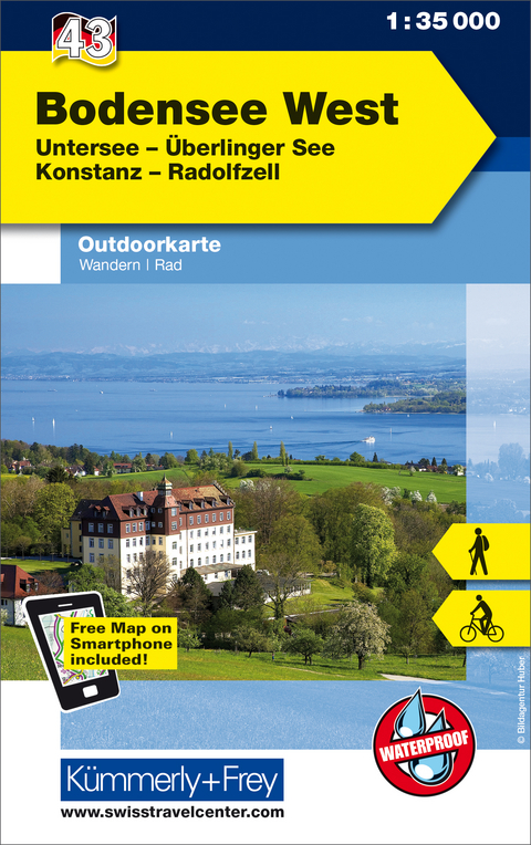 Bodensee West Nr. 43 Outdoorkarte Deutschland 1:35 000