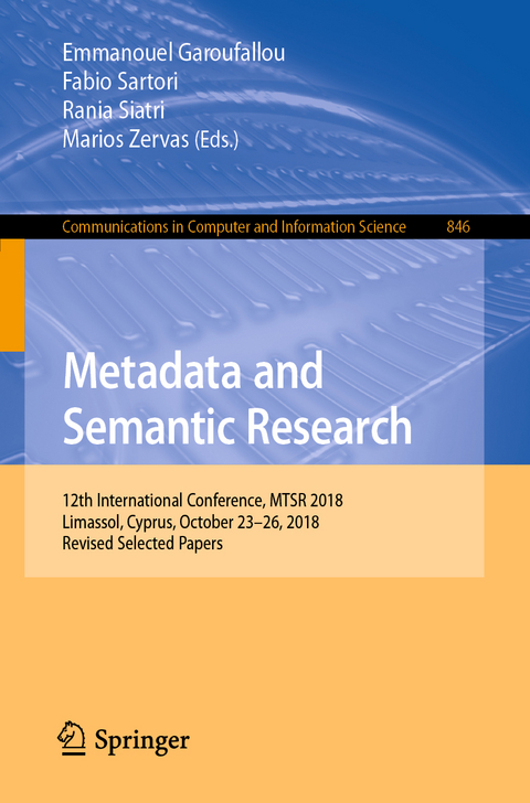 Metadata and Semantic Research - 