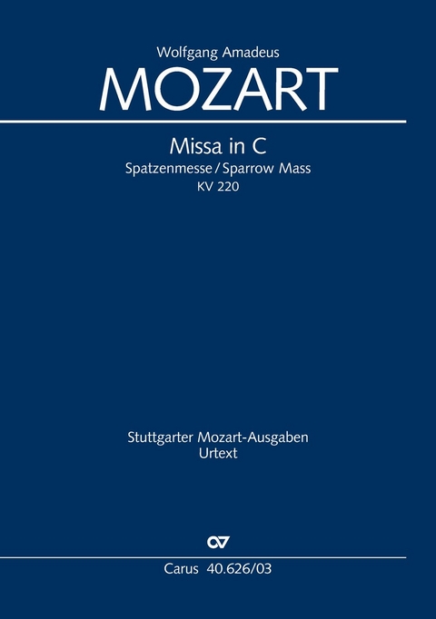 Missa in C (Klavierauszug) - Wolfgang Amadeus Mozart