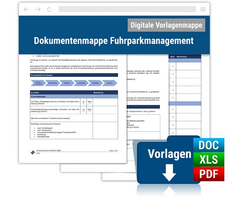 Dokumentenmappe Fuhrparkmanagement Von Andreas Nickel Isbn 978 3 96314 212 3 Bei Lehmanns Online Kaufen Lehmanns De