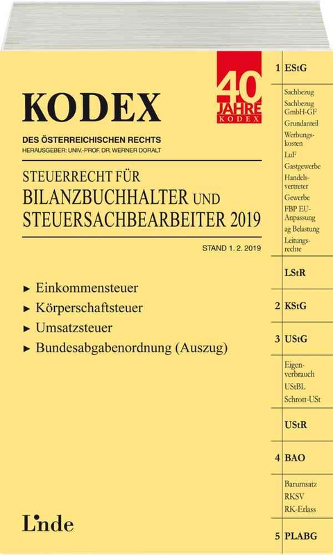 KODEX Steuerrecht für Bilanzbuchhalter und Steuersachbearbeiter 2019 - Klaus Hilber