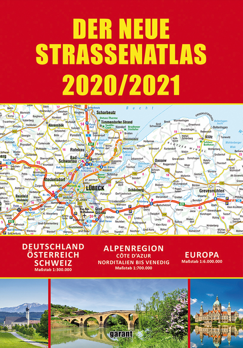 Straßenatlas 2020/2021 für Deutschland und Europa