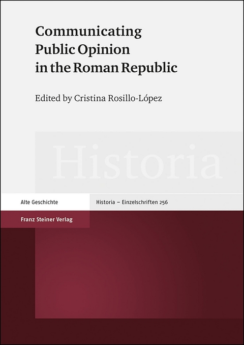 Communicating Public Opinion in the Roman Republic - 