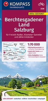 KOMPASS Fahrradkarte 3336 Berchtesgadener Land, Salzburg 1:70.000 - 