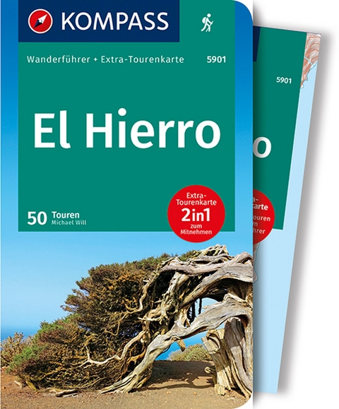 KOMPASS Wanderführer El Hierro, 50 Touren mit Extra-Tourenkarte - Michael Will