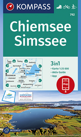 KOMPASS Wanderkarte Chiemsee, Simssee - 