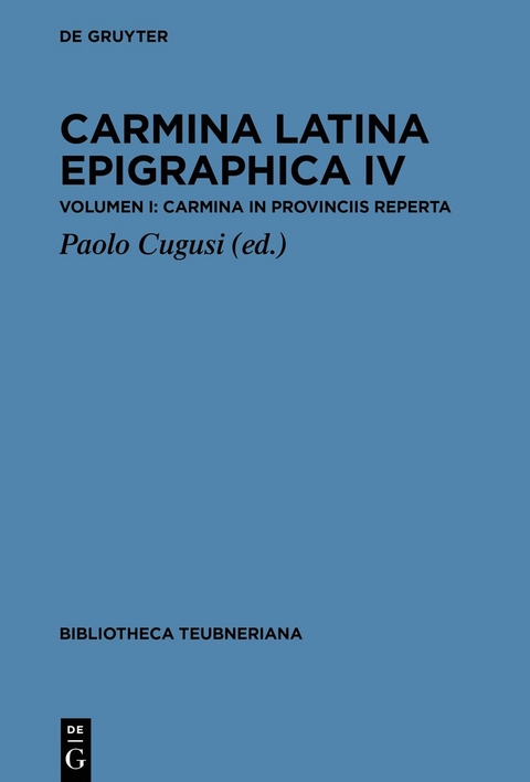 Carmina Latina Epigraphica / Carmina Latina Epigraphica IV - 