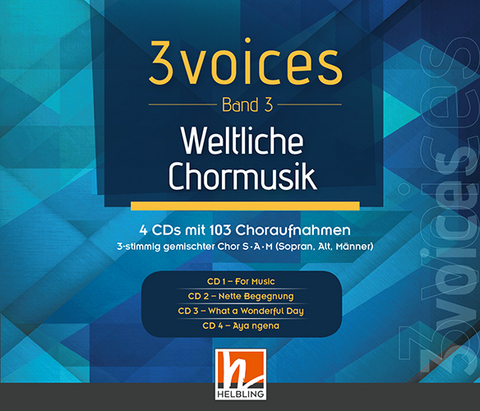 3 voices (Band 3) weltliche Chormusik (3-CD-Box) - Lorenz Maierhofer