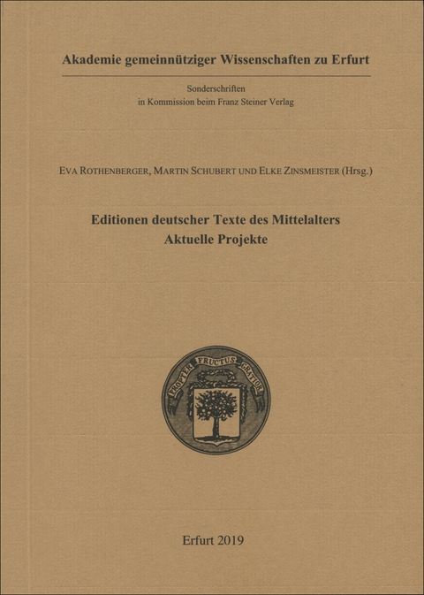 Editionen deutscher Texte des Mittelalters - aktuelle Projekte - 