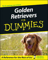 Golden Retrievers For Dummies -  Nona Kilgore Bauer
