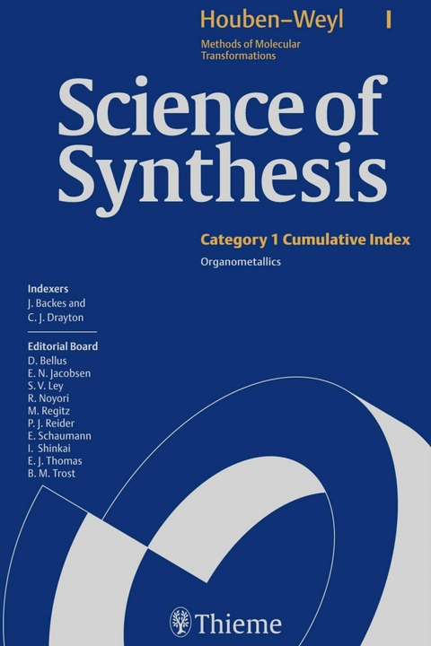 Index Volume Category 1 -  D. Bellus,  E. N. Jacobsen,  S. V. Ley,  R. Noyori,  M. Regitz,  P. J. Reider,  E. Schaumann,  I. Shinkai