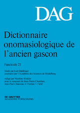 Dictionnaire onomasiologique de l’ancien gascon (DAG). Fascicule 21 - 