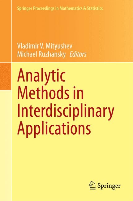 Analytic Methods in Interdisciplinary Applications - 