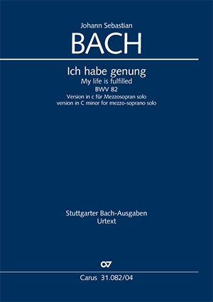 Ich habe genung (Klavierauszug XL) - Johann Sebastian Bach