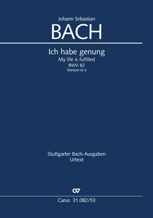 Ich habe genung (Klavierauszug) - Johann Sebastian Bach