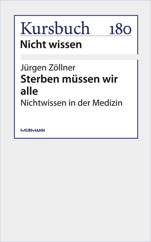 Sterben müssen wir alle - Jürgen Zöllner