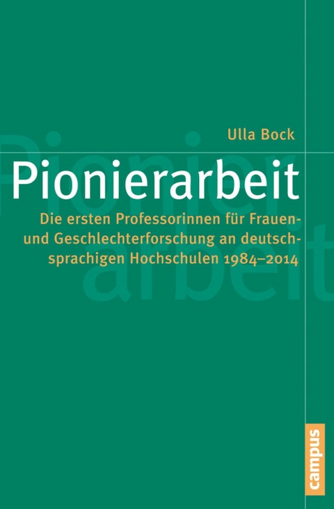 Pionierarbeit -  Ulla Bock