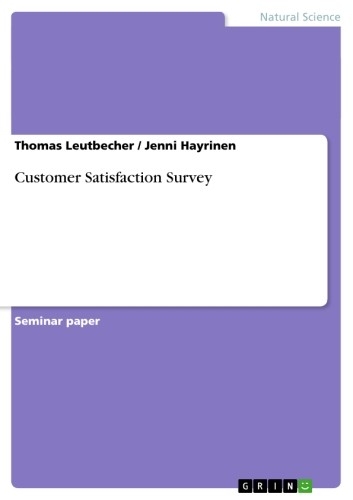 Customer Satisfaction Survey - Thomas Leutbecher, Jenni Hayrinen