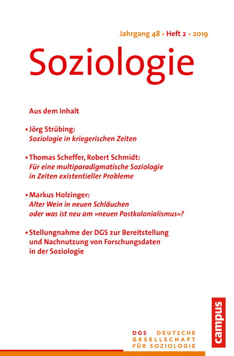 Soziologie 2/2019 - 