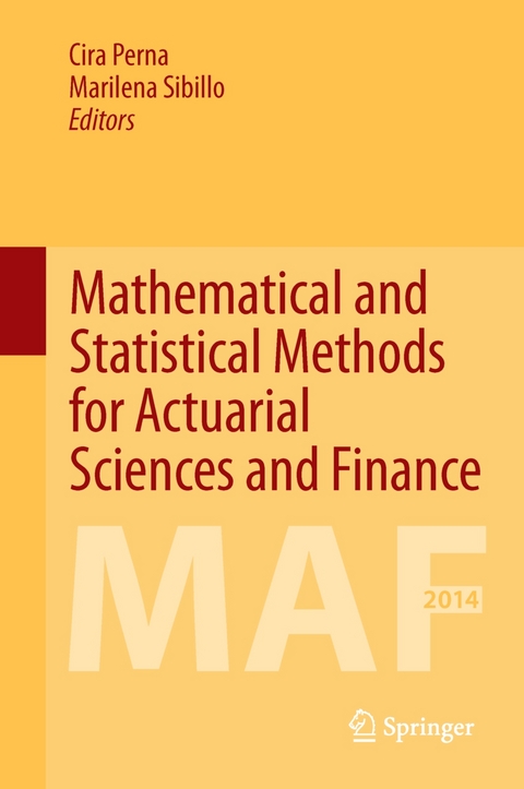 Mathematical and Statistical Methods for Actuarial Sciences and Finance - 