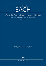 Du sollt Gott, deinen Herren, lieben (Klavierauszug) - Johann Sebastian Bach