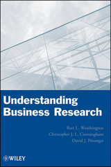 Understanding Business Research -  Christopher J. L. Cunningham,  David J. Pittenger,  Bart L. Weathington