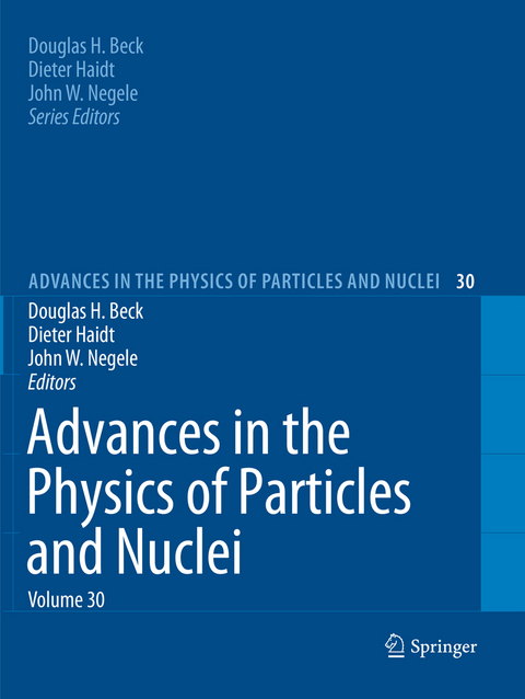 Advances in the Physics of Particles and Nuclei Volume 30 - 