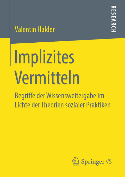 Implizites Vermitteln - Valentin Halder