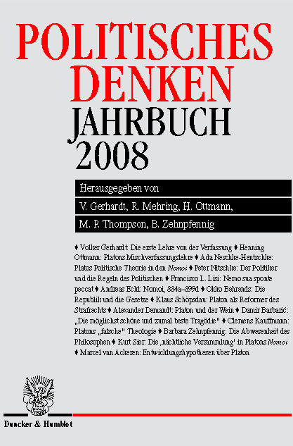 Politisches Denken. Jahrbuch 2008. - 