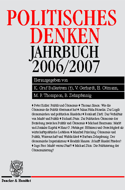 Politisches Denken. Jahrbuch 2006/2007. - 
