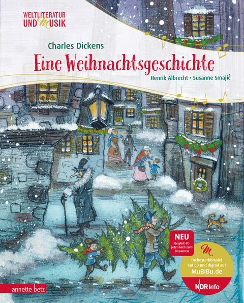 Eine Weihnachtsgeschichte (Weltliteratur und Musik mit CD) - Henrik Albrecht, Charles Dickens