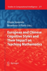 European and Chinese Cognitive Styles and their Impact on Teaching Mathematics - 