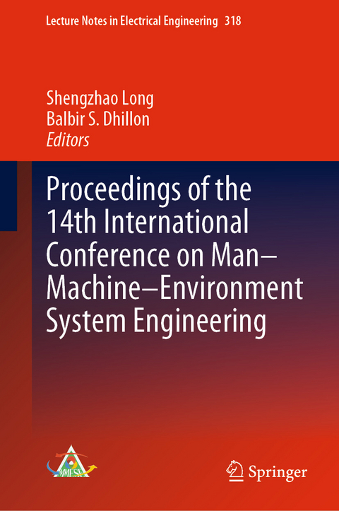 Proceedings of the 14th International Conference on Man-Machine-Environment System Engineering - 